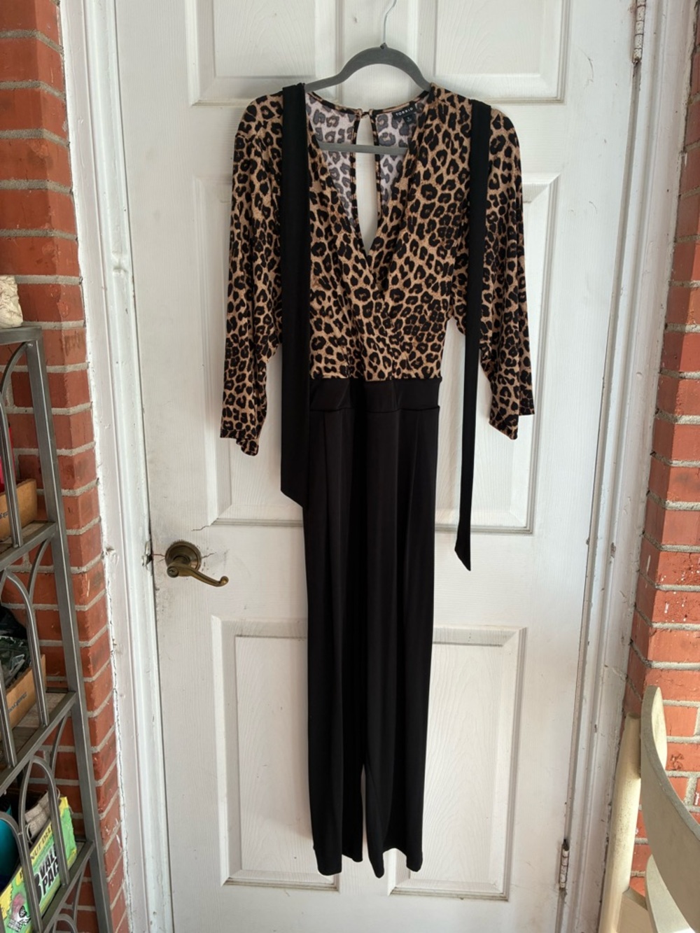 torrid Leopard Print Wrap-Style Jumpsuit with Black Pants